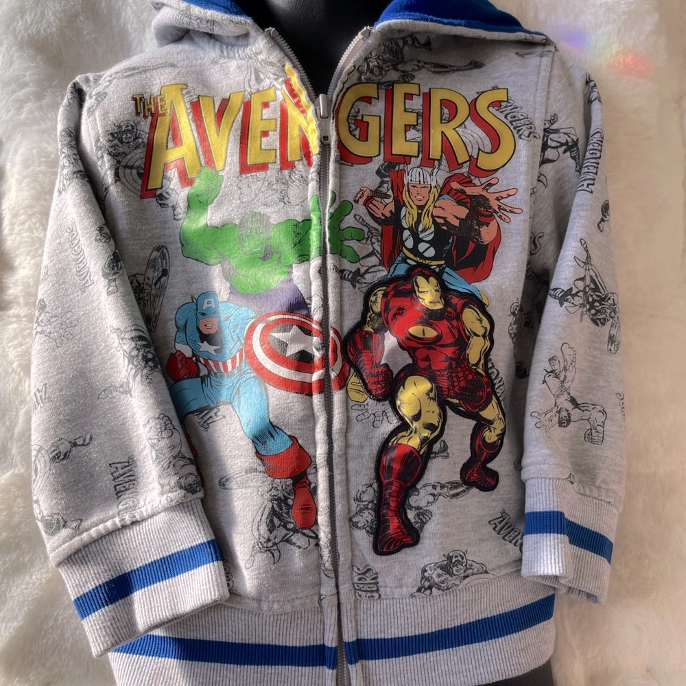 Toddler ‘The Avengers’ Gray Hoodie